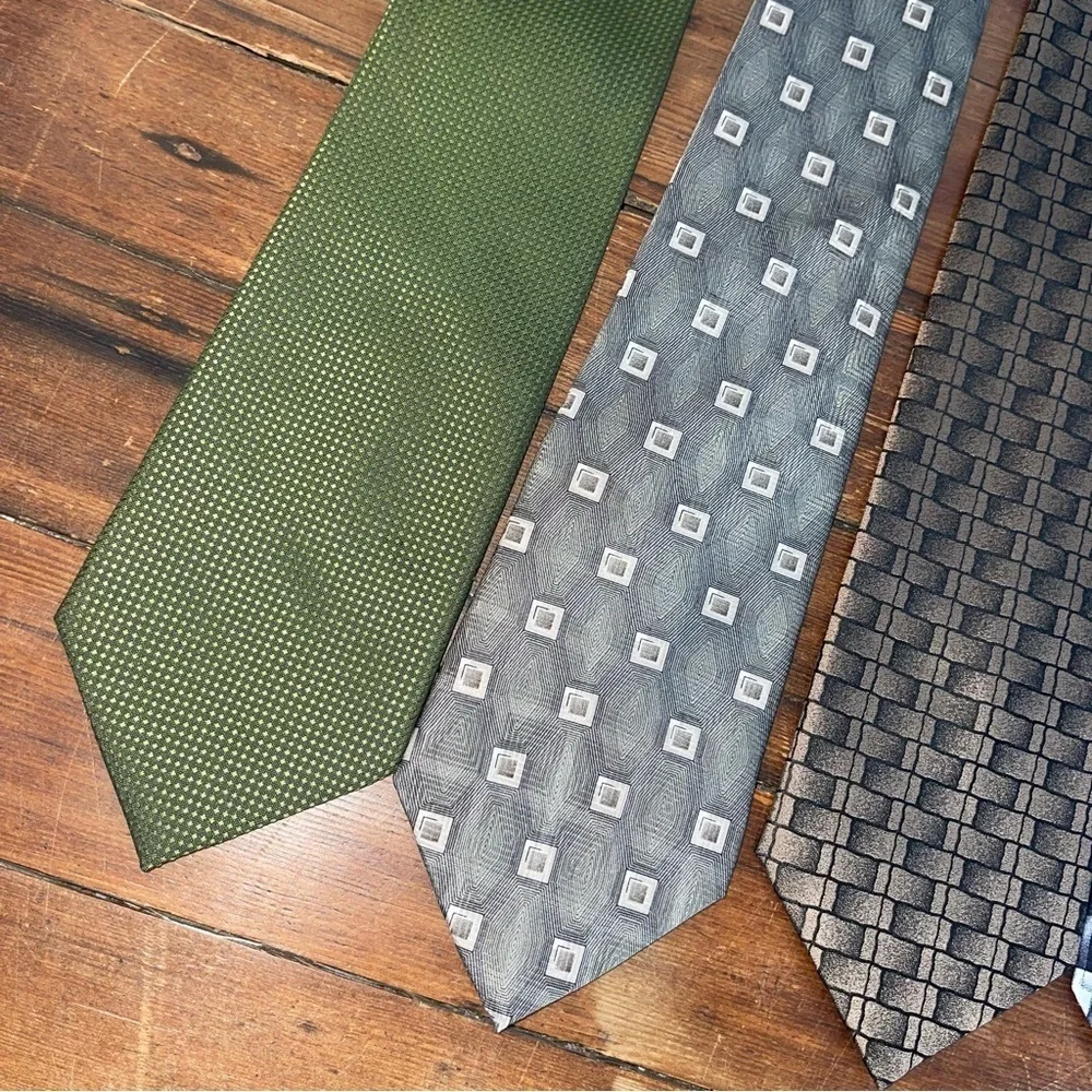 Robert Talbott Green and Gray Silk Ties